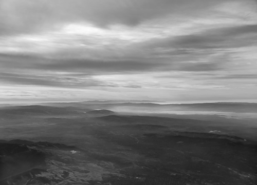 San Francisco Aerial No. 1 black and white photo