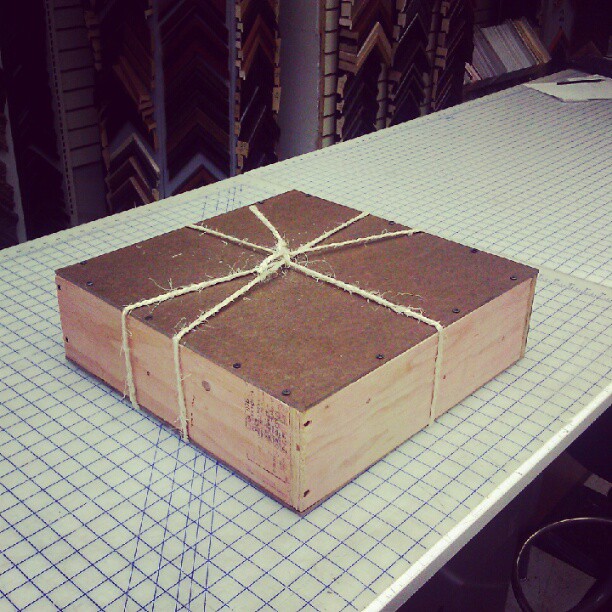 Custom shipping crate for a 3D print on its way to France Print