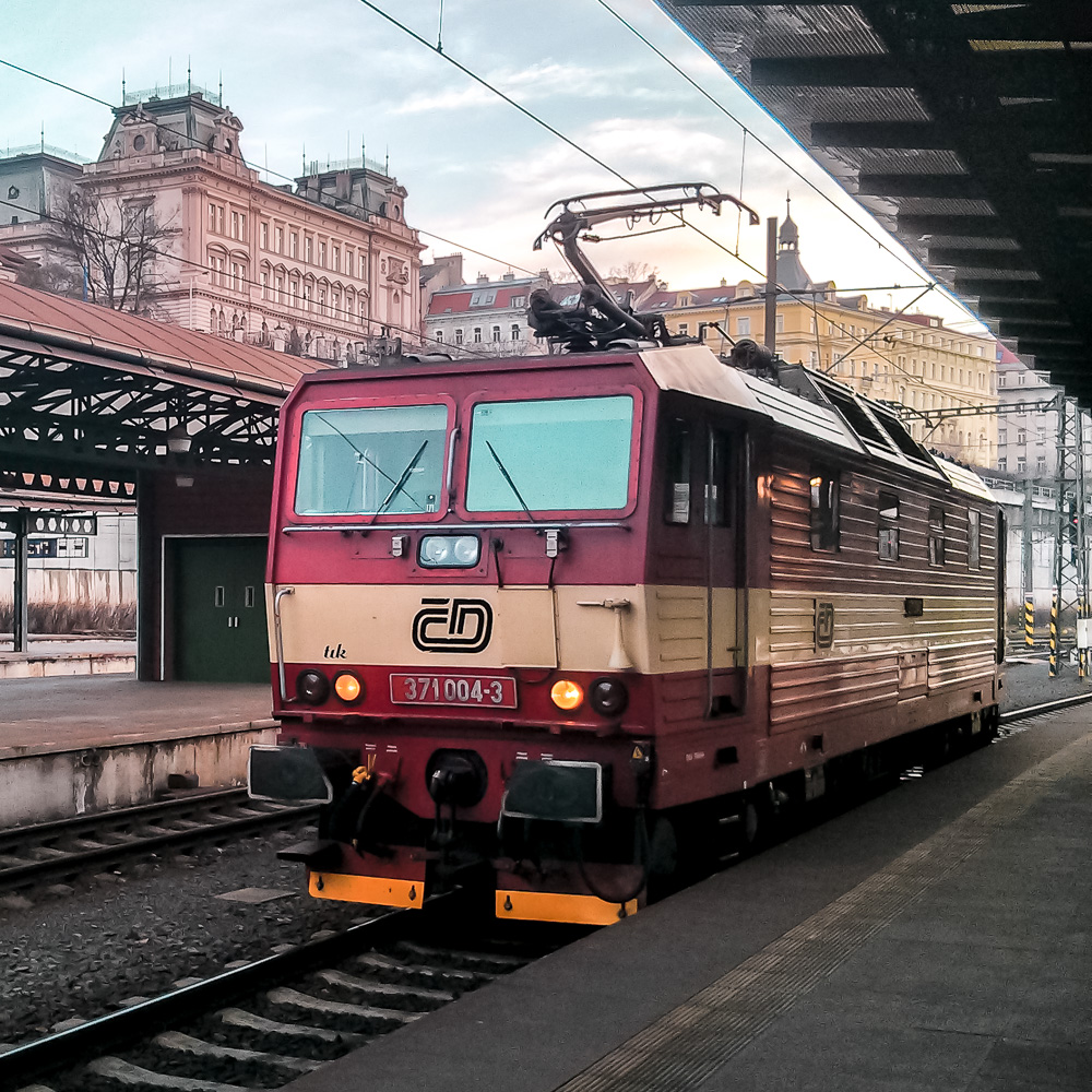 Prague Railcar Print