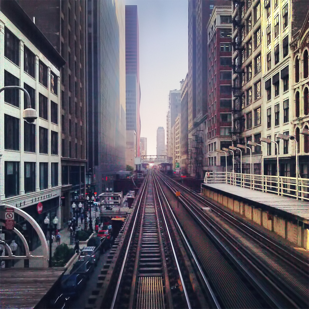 Brown Line on Wabash Ave Print